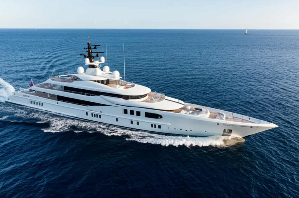 Luxury Feadship Superyacht in Galapagos Waters