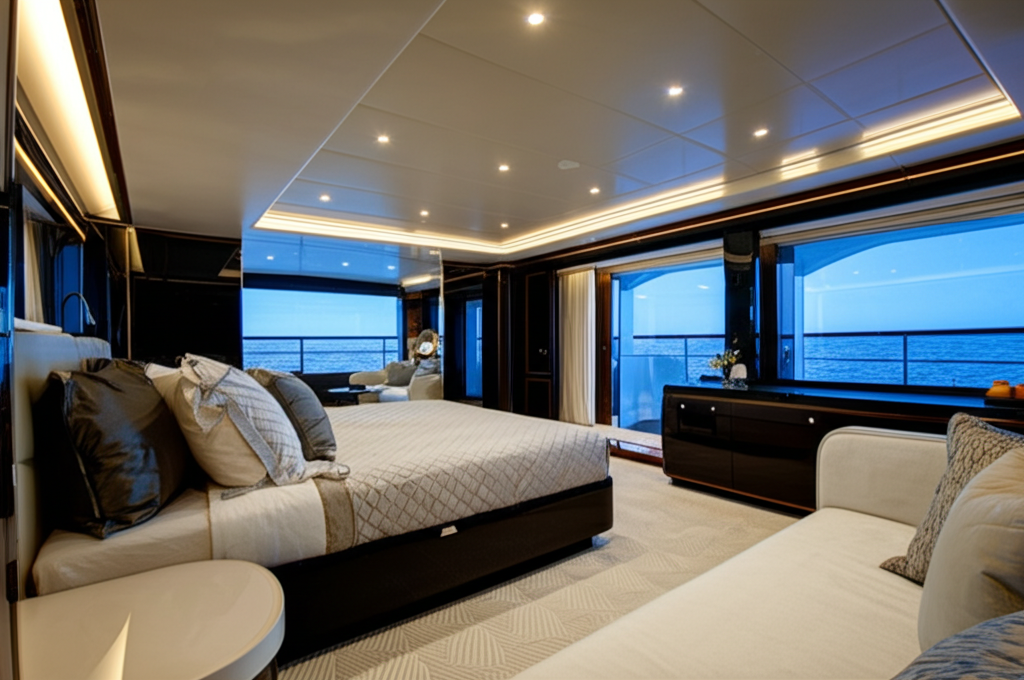 Luxury yacht suite
